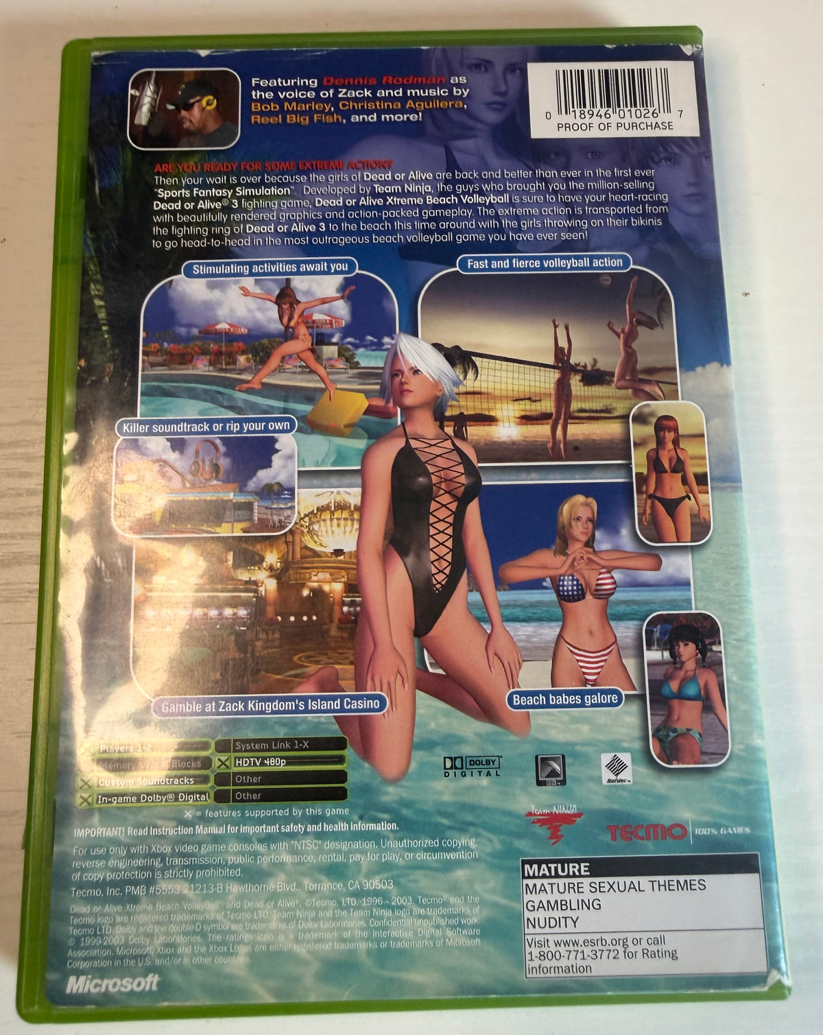 Dead or Alive Xtreme Beach Volleyball - Xbox (CIB)