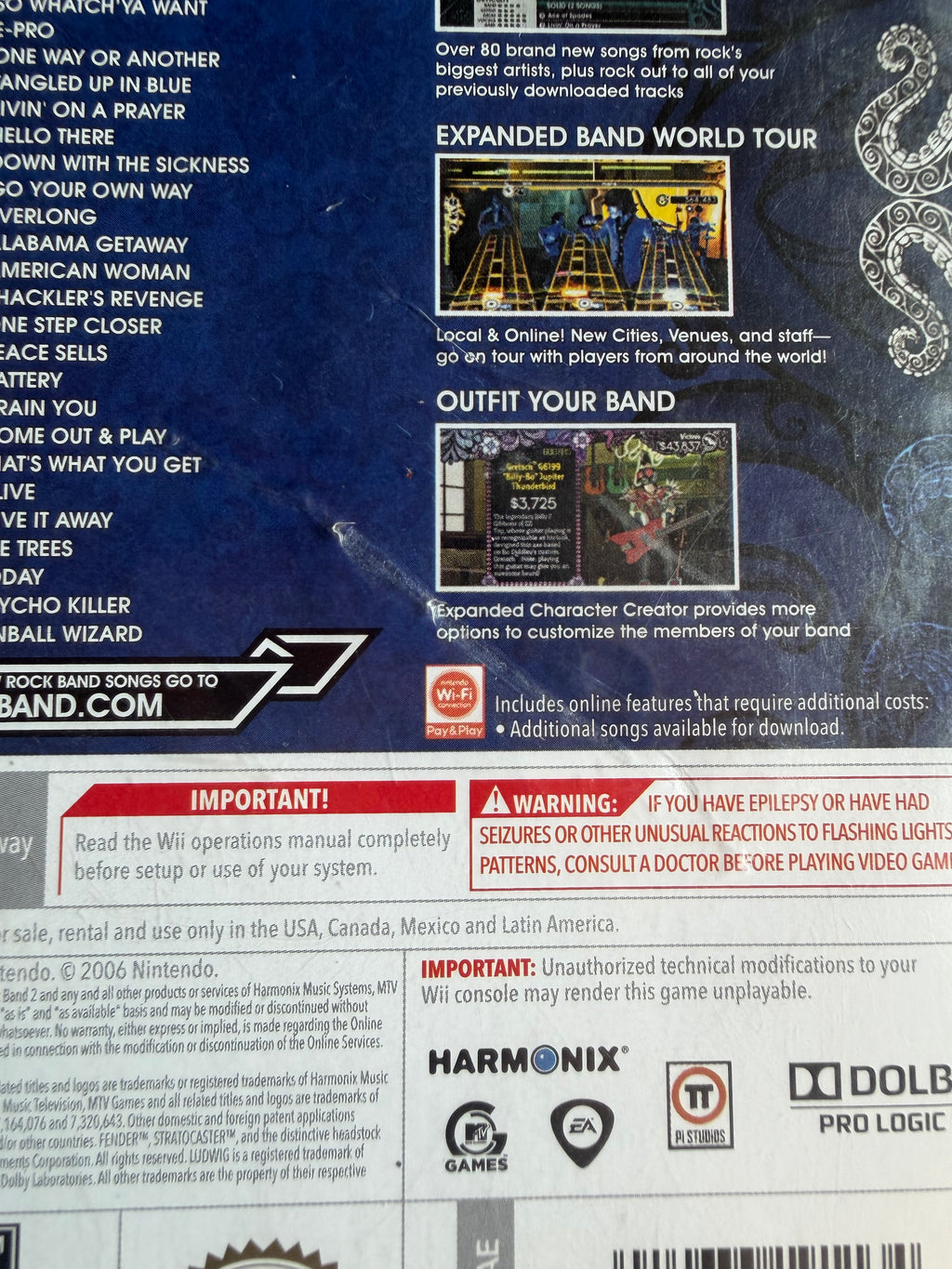 Rock Band 2 - Nintendo Wii (CIB)